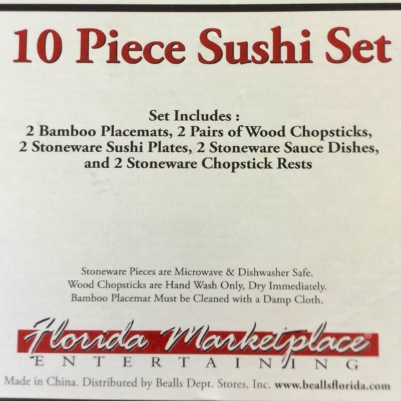 Florida Market Place 10 Piece Sushi Set - Picture 2 of 5
